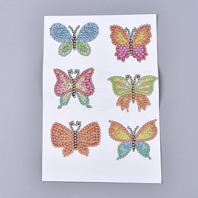 DIY Diamond Painting Stickers Kits For Kids DIY-F051-04-1