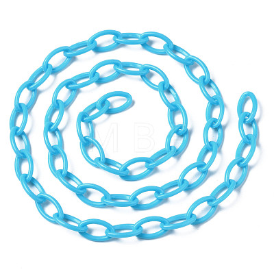 Handmade Opaque Acrylic Cable Chains KY-N014-001D-1