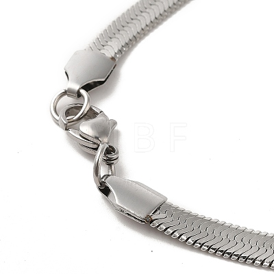 Unisex 304 Stainless Steel Herringbone Chains Necklaces NJEW-L173-011-P-1