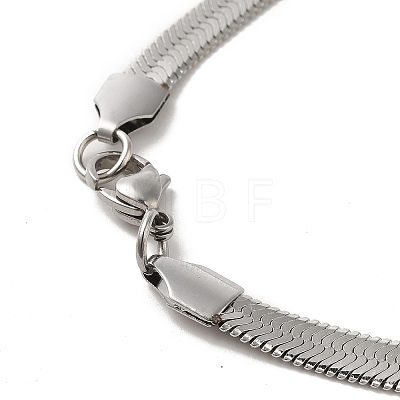 Non-Tarnish Unisex 304 Stainless Steel Herringbone Chains Necklaces NJEW-L173-011-P-1