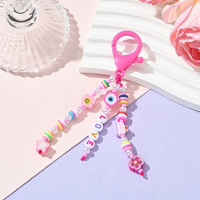 Plastic Lobster Claw Clasps Pendant Decorations KEYC-JKC00825-1