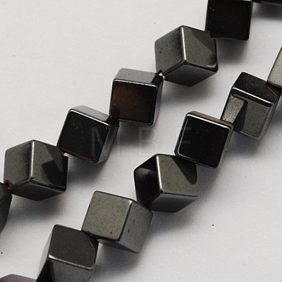 Non-magnetic Synthetic Hematite Beads Strands G-Q895-16-1