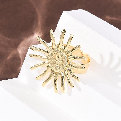 Brass Cuff Open Rings RJEW-Z129-02G-02-1