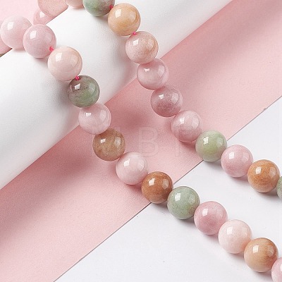 Natural White Jade Imitation YanYuan Agate Beads Strands G-I334-03C-1