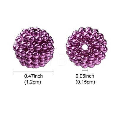 Imitation Pearl Acrylic Beads OACR-FS0001-45G-1