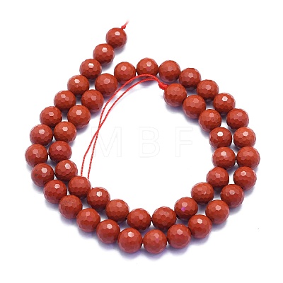 Natural Red Jasper Beads Strands G-K310-A11-8mm-1