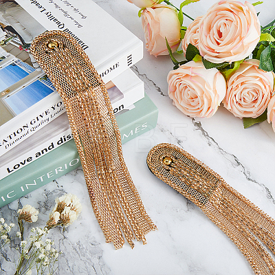 2Pcs Fashionable Alloy Tassel Epaulettes FIND-FH0005-41KCG-1