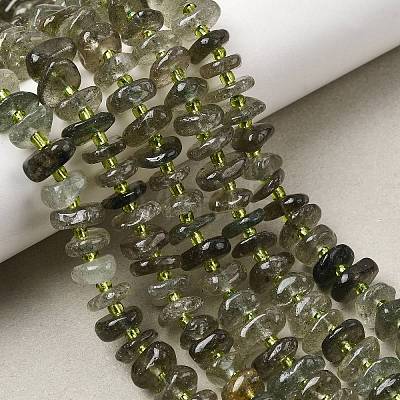 Natural Green Quartz Beads Strands G-L649-C03-01-1