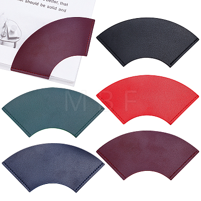 5Pcs 5 Colors Leather Corner Bookmark FIND-CA0004-58-1