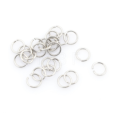 Tarnish Resistant 304 Stainless Steel Open Jump Rings STAS-J013-6x0.9mm-01-1