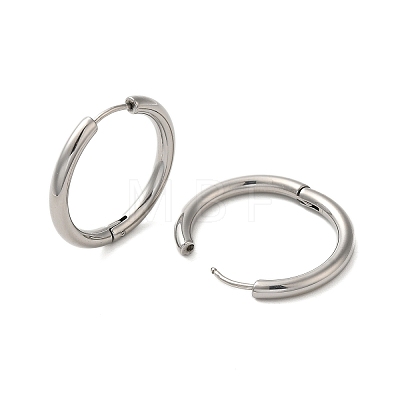 304 Stainless Steel Hoop Earrings EJEW-P177-P-24-1