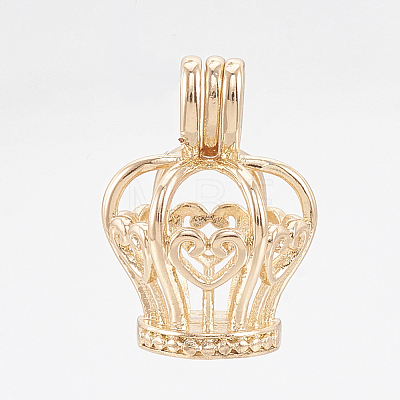Brass Locket Pendants X-KK-Q748-075KC-1