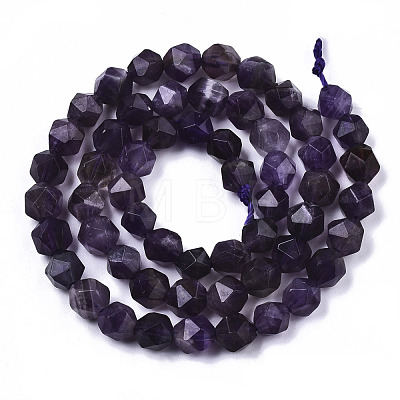 Natural Amethyst Beads Strands G-N328-029-1
