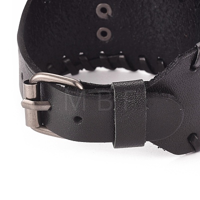 Full Grain Leather Cord Bracelets BJEW-G620-B01-1