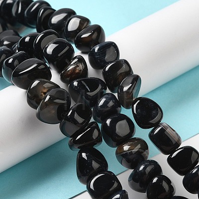 Natural Agate Beads Strands G-H295-B01-15-1