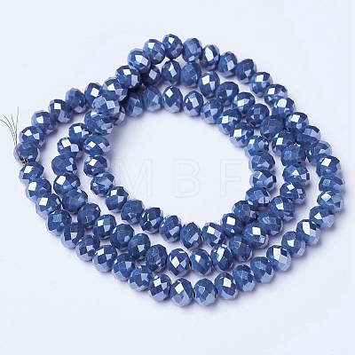 Electroplate Glass Beads Strands EGLA-A044-P3mm-A16-1