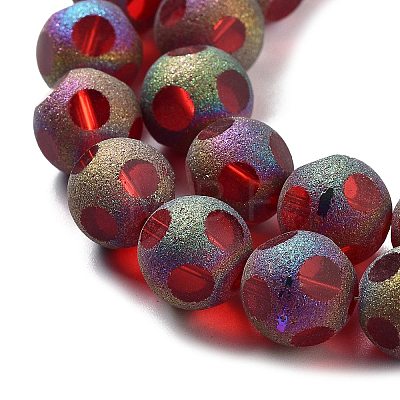 Electroplate Glass Beads Strands EGLA-P057-02A-01-1