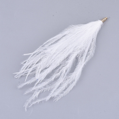 Ostrich Feather Tassel Big Pendant Decorations FIND-S302-08A-1