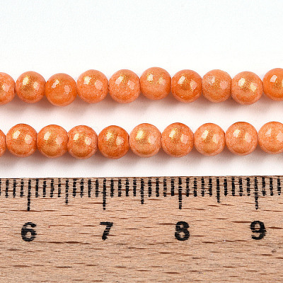 Natural Mashan Jade Beads Strands G-A255-A01-04J-1