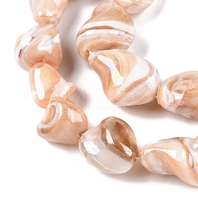 Natural Trochid Shell/Trochus Shell Beads Strands SSHEL-T017-01-1