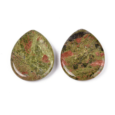 Natural Unakite Worry Stones for Anxiety G-T144-13G-1