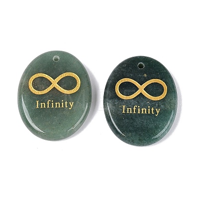 Natural Green Aventurine Pendants G-N365-01C-1