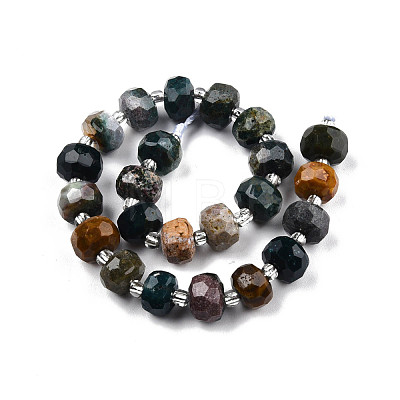 Natural Ocean Jasper Beads Strands G-N327-08V-1