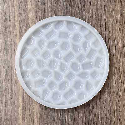 Silicone Diamond Texture Cup Mat Molds X-DIY-C061-04F-1