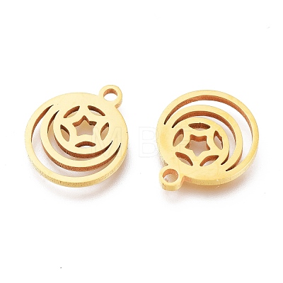 Ion Plating(IP) 304 Stainless Steel Charms STAS-A047-20G-1