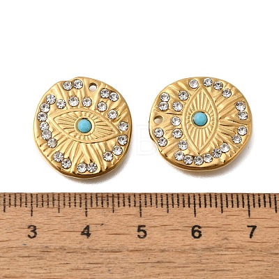 PVD Vacuum Plating 201 Stainless Steel Pendants STAS-C111-51G-1