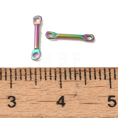 Ion Plating(IP) 304 Stainless Steel Connector Charms STAS-Q323-04B-MC-1