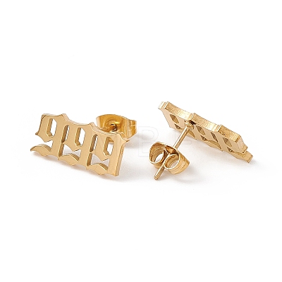 Angel Number Earrings X-EJEW-F286-01I-G-1