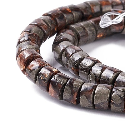 Assembled Synthetic Bronzite and Pyrite Beads Stands G-I318-04A-1