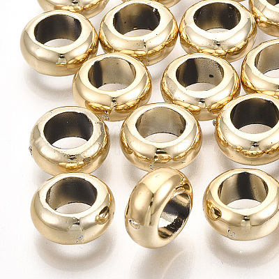 UV Plating ABS Plastic Beads X-CCB-S162-27G-1