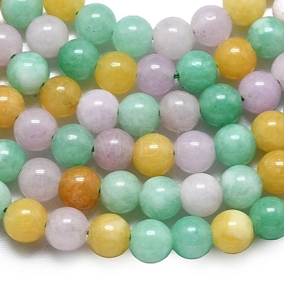 Natural Malaysia Jade Beads Strands G-L645-A01-6mm-34-1