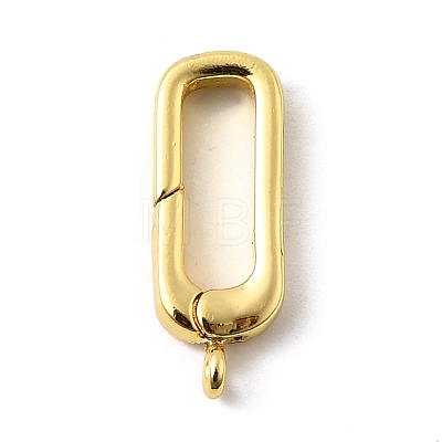 Brass Spring Gate Rings KK-I364-04G-03-1