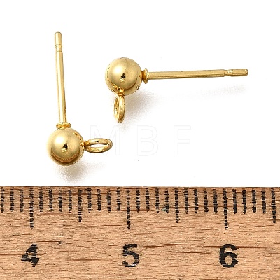 201 Stainless Steel Stud Earring Findings STAS-R156-01G-05-1