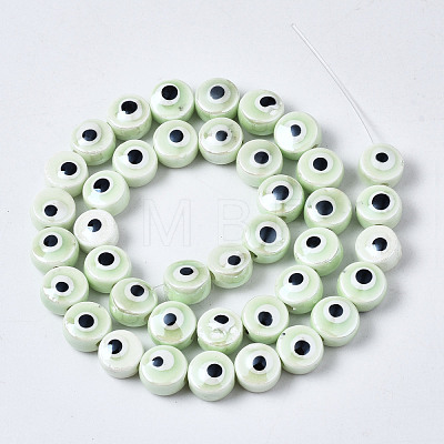 Handmade Porcelain Ceramic Beads Strands PORC-T006-04R-1