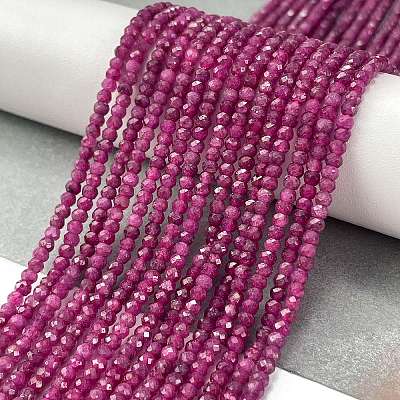 Natural Ruby Beads Strands X-G-L597-B01-01-1