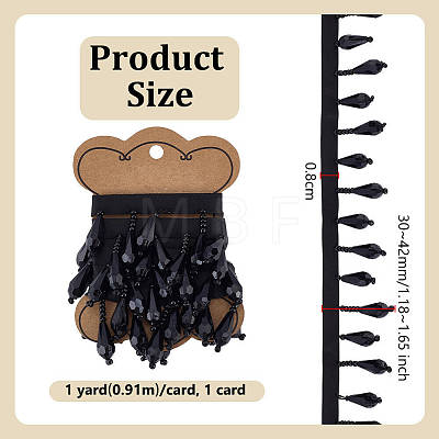 Polyester Bead Tassel Trimming DIY-OC0015-87-1