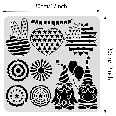 Large Plastic Reusable Drawing Painting Stencils Templates DIY-WH0172-556-1