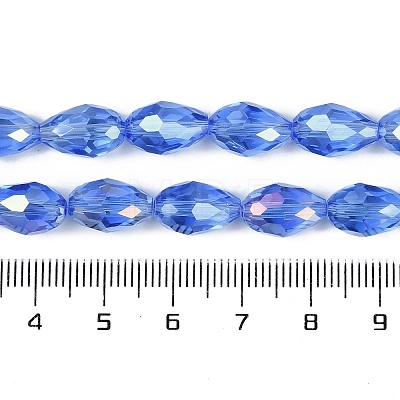 Transparent Electroplate Glass Beads Strands EGLA-T4mm-B10-1