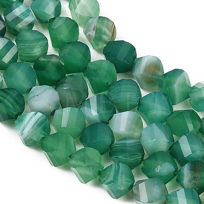Natural Banded Agate Beads Strands G-P611-C11-01-1