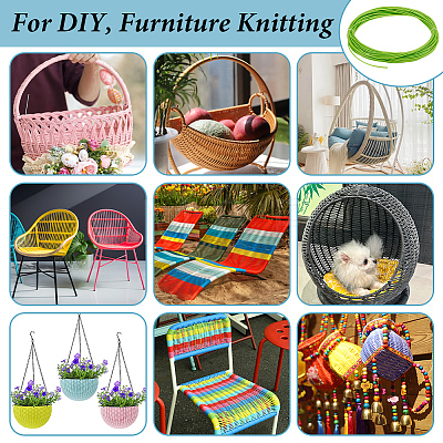 Plastic Rattan Wicker Strips DIY-WH0816-132D-1