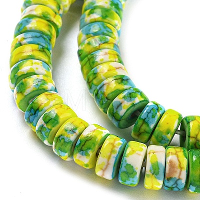 Baking Paint Synthetic Turquoise Beads Strands G-H060-02B-01-1