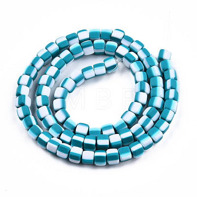 Handmade Polymer Clay Beads Strands CLAY-N010-074-02-1