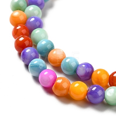 Dyed Natural Freshwater Shell Beads Strands SHEL-G014-05D-04-1