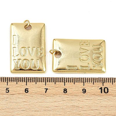 Brass Pendants KK-S526-53G-1