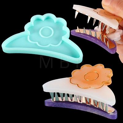 Claw Hair Clip Cabochon Silicone Molds DIY-C052-05-1