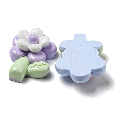 Opaque Resin Decoden Cabochons RESI-F052-B06-1